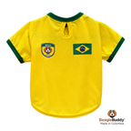 Brazil Dog Soccer Jersey