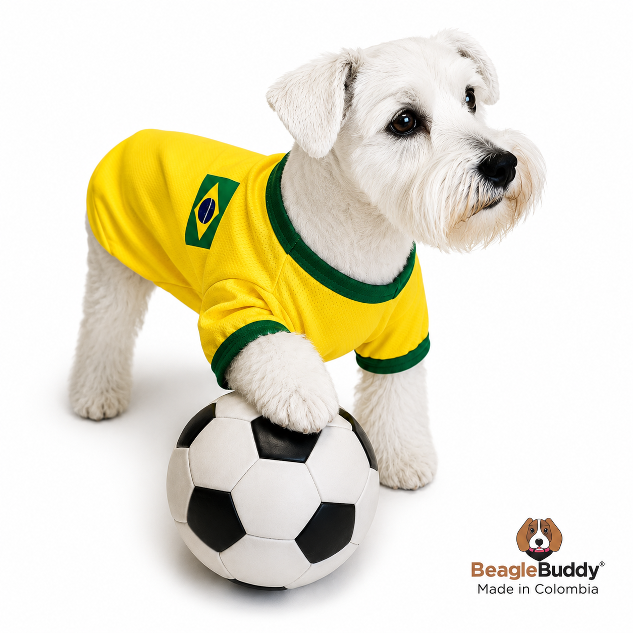 Brazil Dog Soccer Jersey