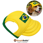 Brazil Soccer Dog Cap