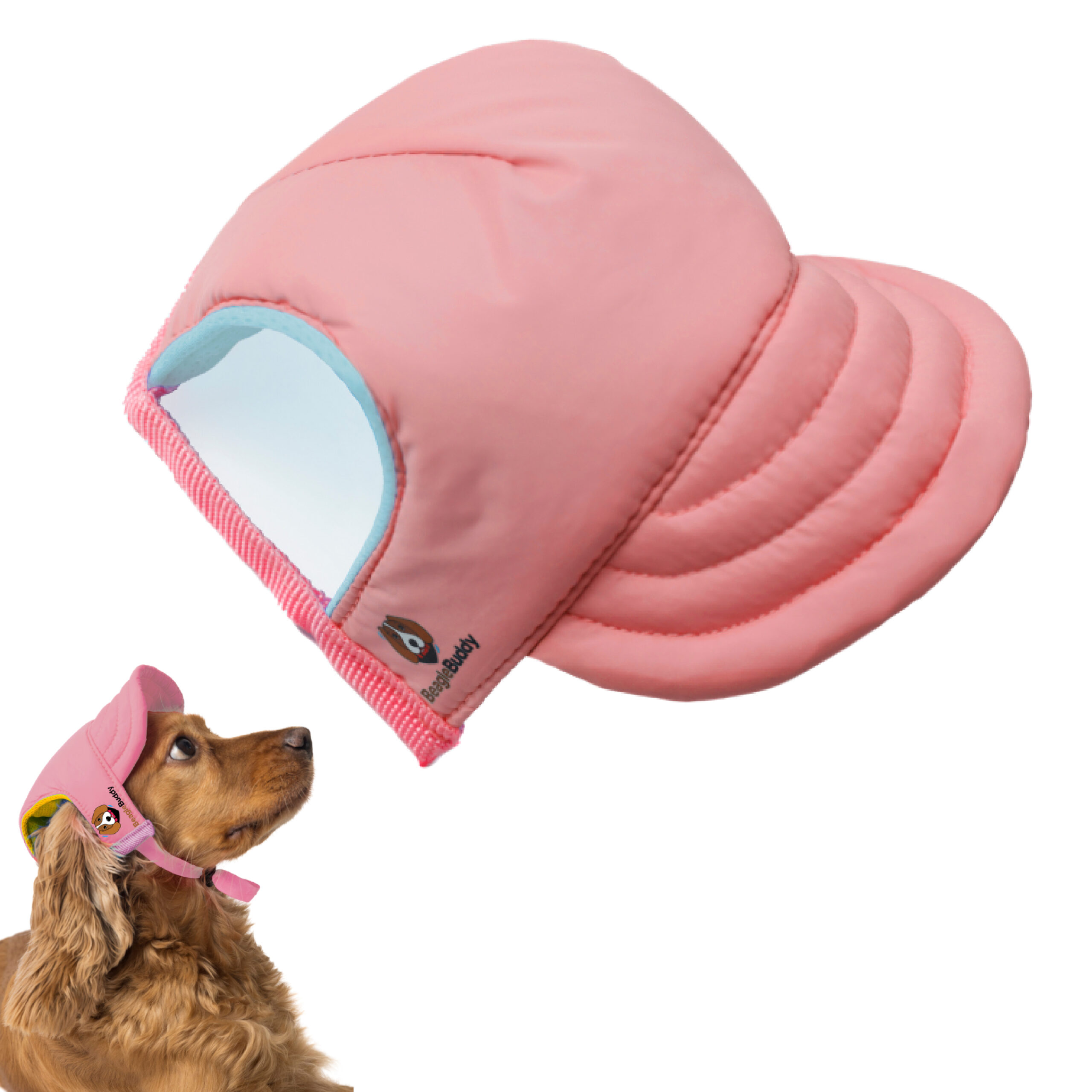 alt="gorra para perros BeagleBuddy referencia "ROSADA"